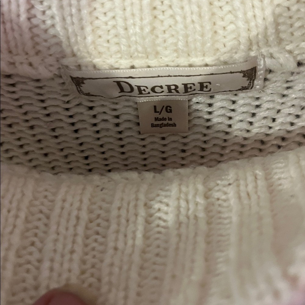 DECREE SIZE LG SWEATER - Picture 2 of 3